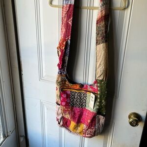Patchwork Rantha Pink Multi Crossbody Shoulder Bag